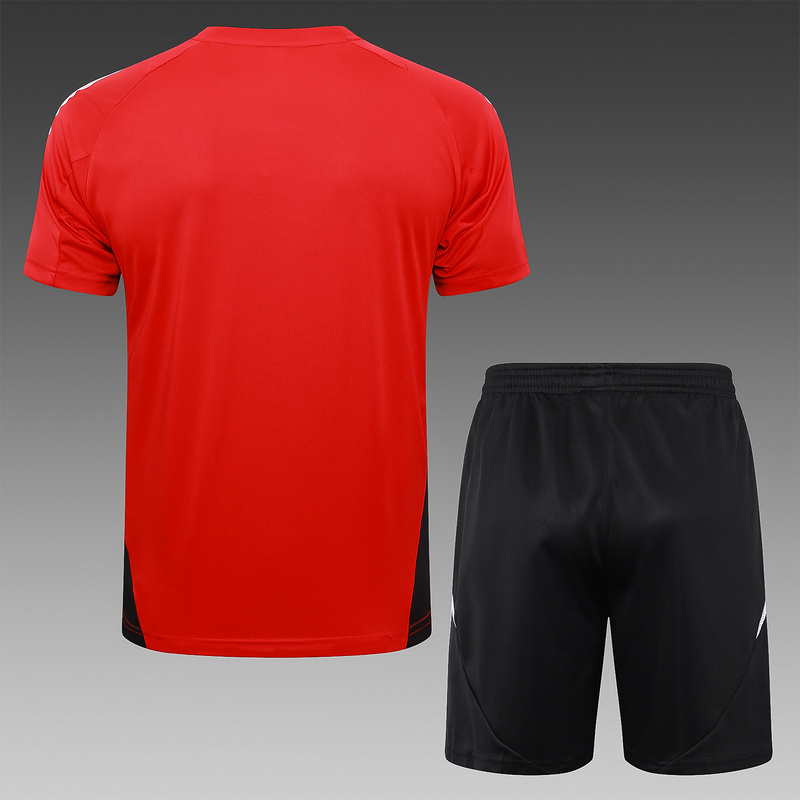 24/25 Manchester United Red Training Set Shirt and Shorts