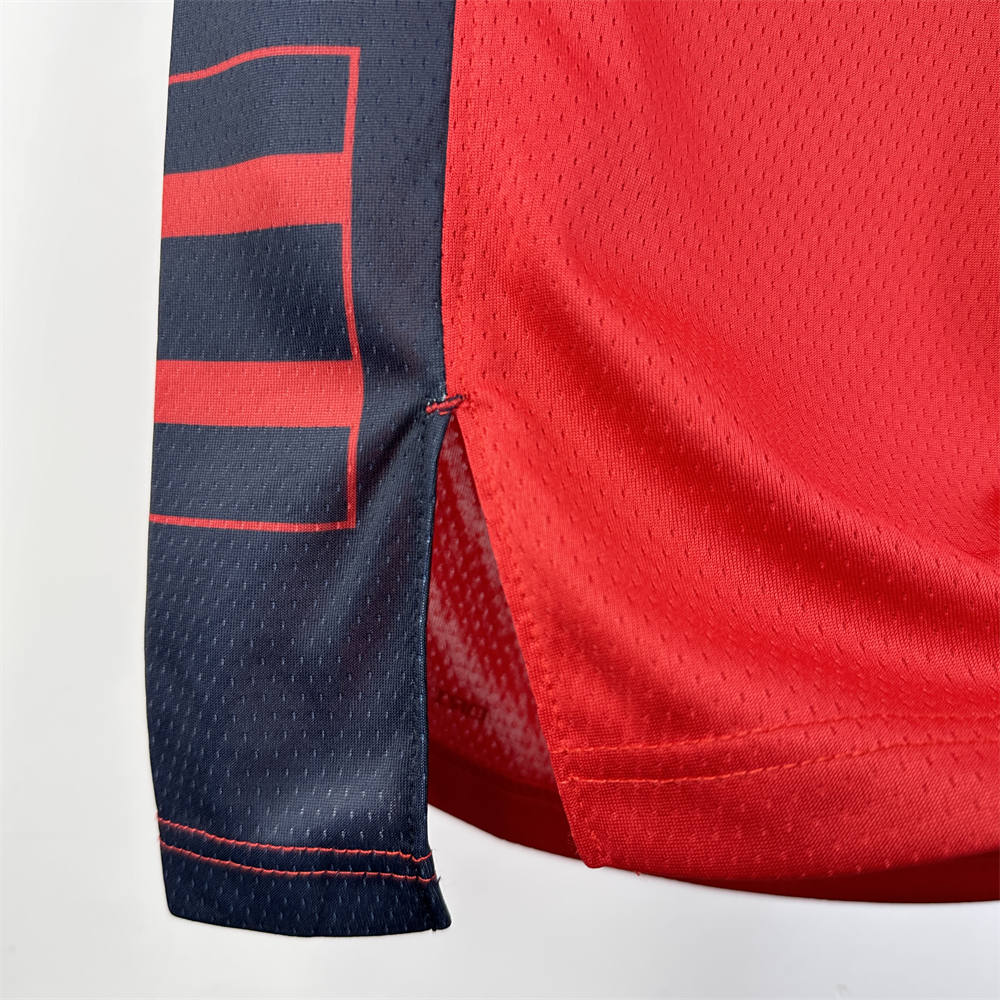 NBA Los Angeles Clippers 24/25 Round Neck JORDAN Edition Red Jersey LEONARD#2 S-XXL