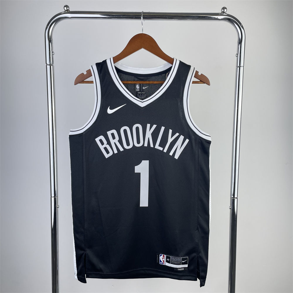 NBA Brooklyn Nets 2022/23 Black Icon Edition Swingman Jersey S-XXL