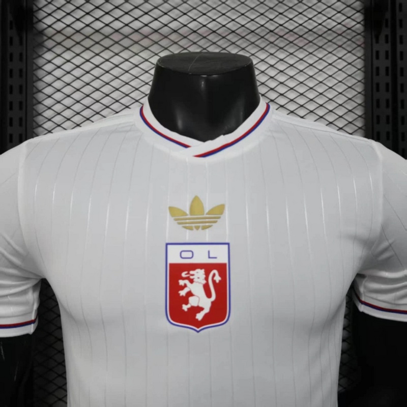 2025/26 Olympique Lyonnais Anniversary Edition White jersey Player Version