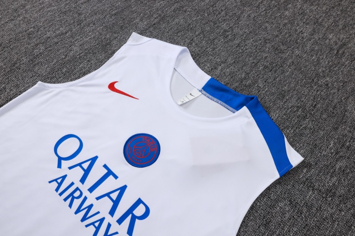 2026 PSG White Training Set Shirt and Shorts