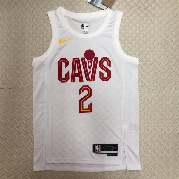 NBA Cleverland Cavaliers Round Neck White jersey IRVING#2 S-XXL