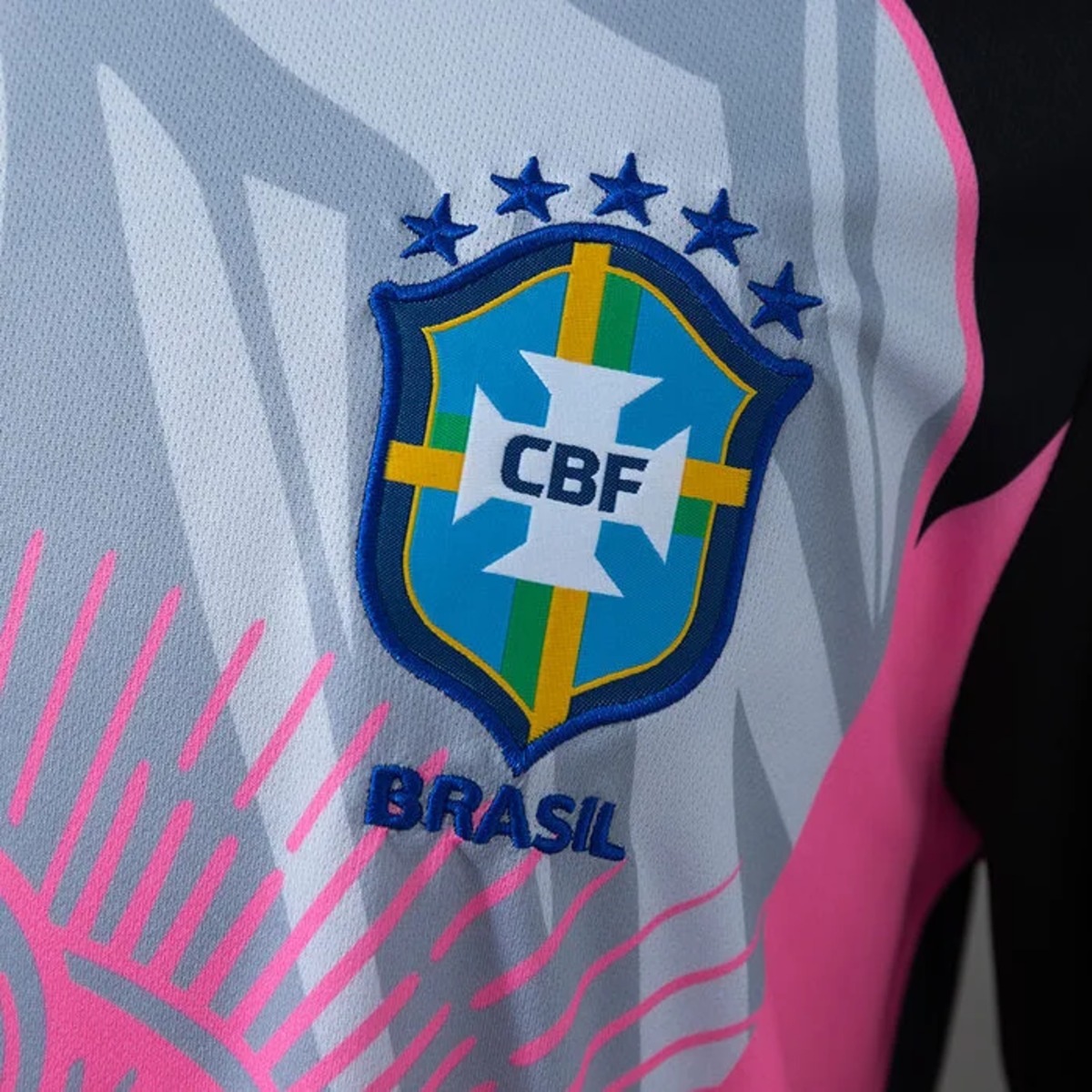 2026 Brazil Jesus Gray & Pink Edition Jersey Fan version