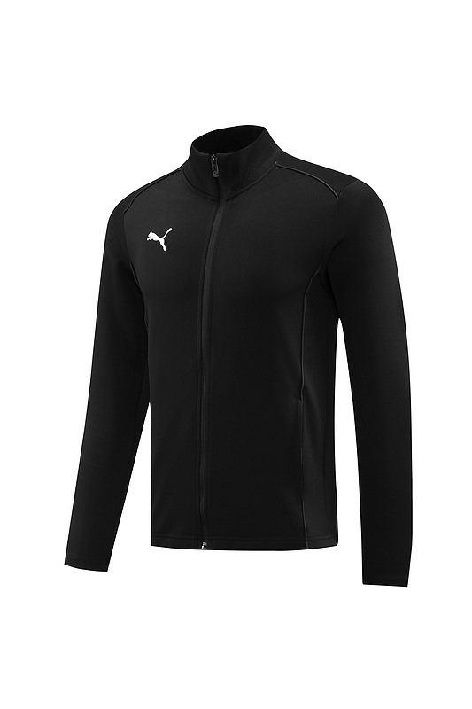 2024 Puma Black Jacket Training Suit Set Football Team Shirt Sports Fashion