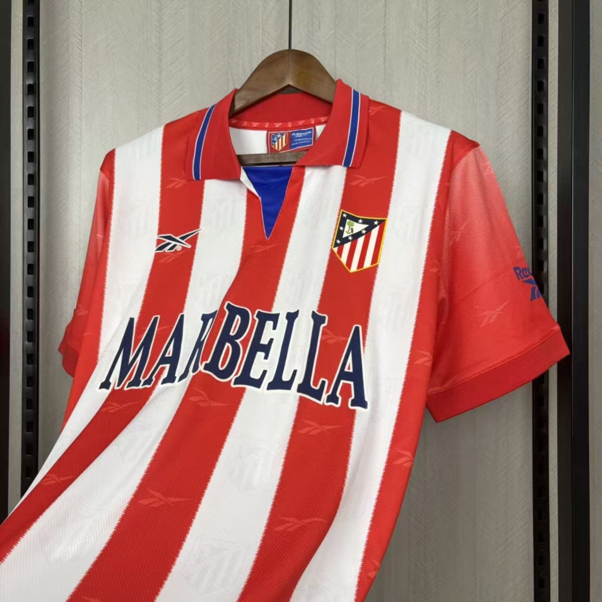 Retro Atletico Madrid 1998/99 Home Jersey Fan Version