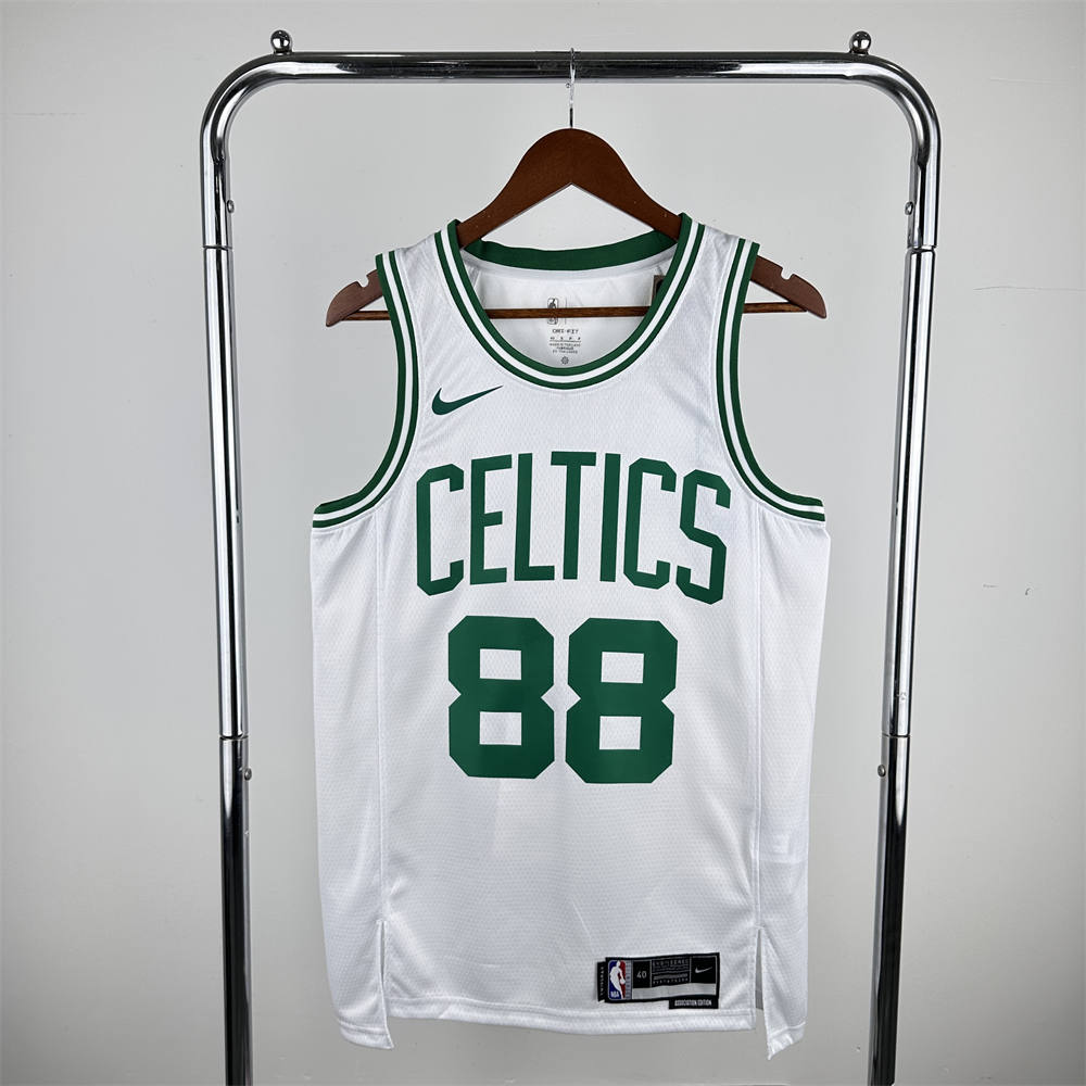 NBA Boston Celtics Round Neck White Jersey QUETA#88 S-XXL
