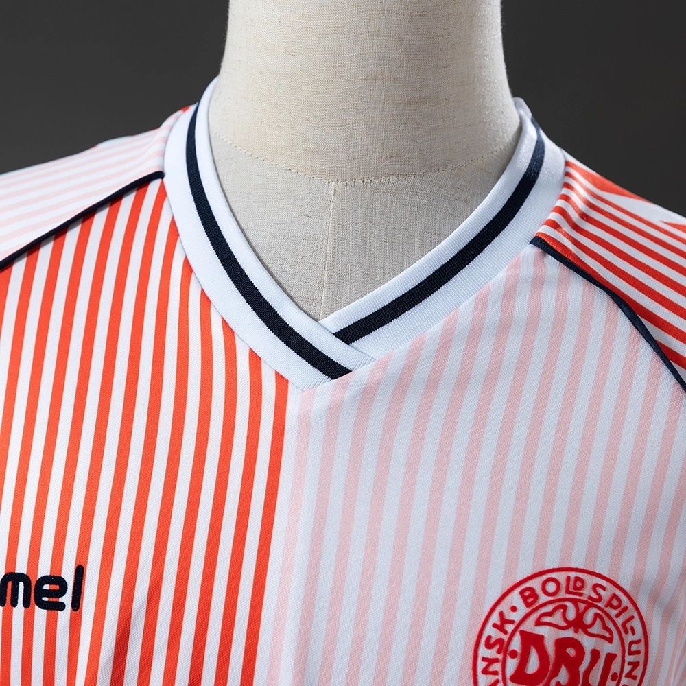 Retro Denmark 1986 Away jersey Fan Version