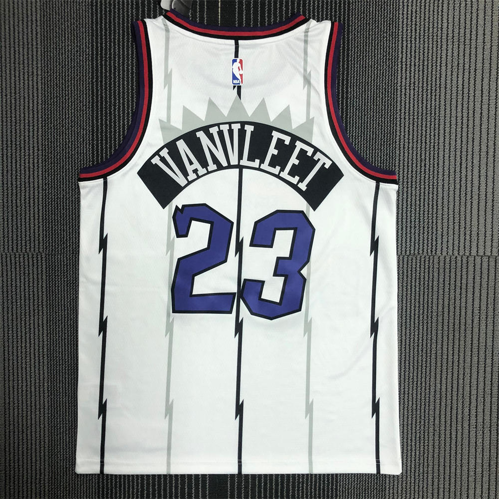 NBA Toronto Raptors Round Neck White VANVLEET#23 jersey S-XXL