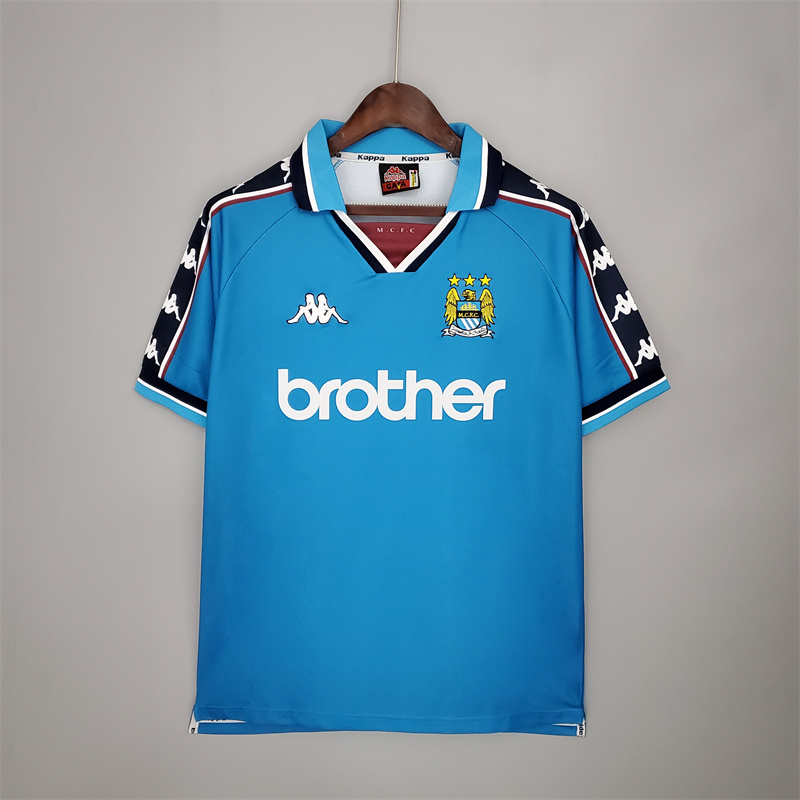 Retro Manchester City 97/99 home jersey Fan Version