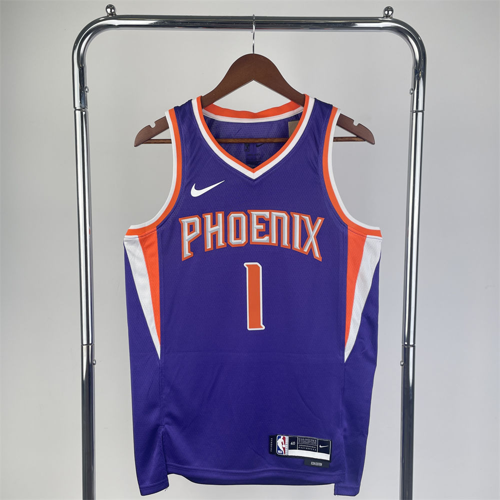 NBA Phoenix Suns BOOKER#1 2022/23 Blue Association Edition Swingman Jersey S-XXL