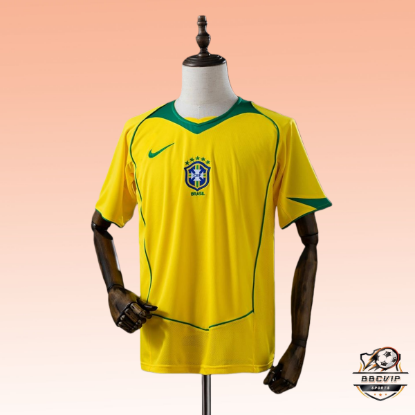 Retro 2004 Brazil home jersey Fan Version