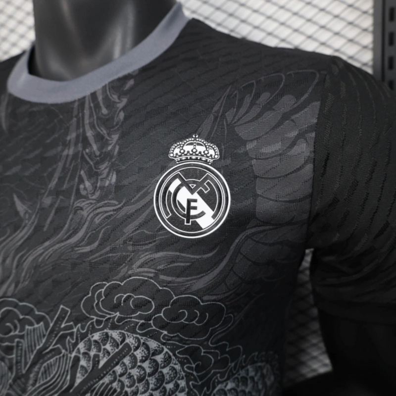 2025/26 Real Madrid Dragon edition Black jersey Player Version