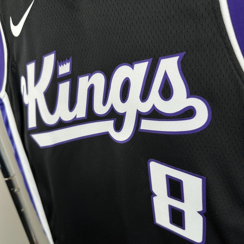 NBA Scaramento Kings 2024 V-Neck Black jersey LAVINE#8 S-XXL