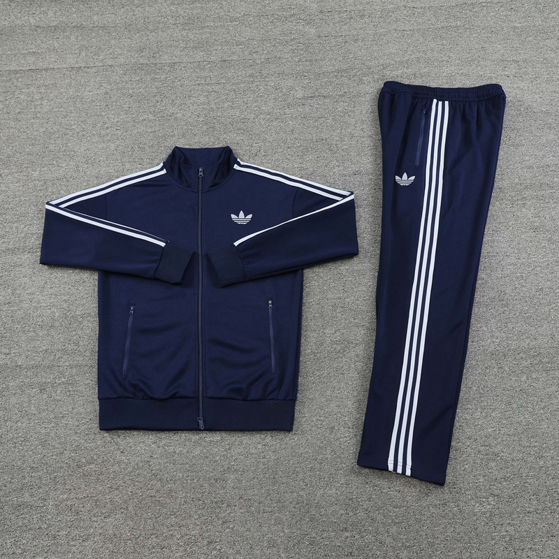 2024 Adidas Royal Blue Jacket Training Suit Set Football Team Shirt Sports Fashion