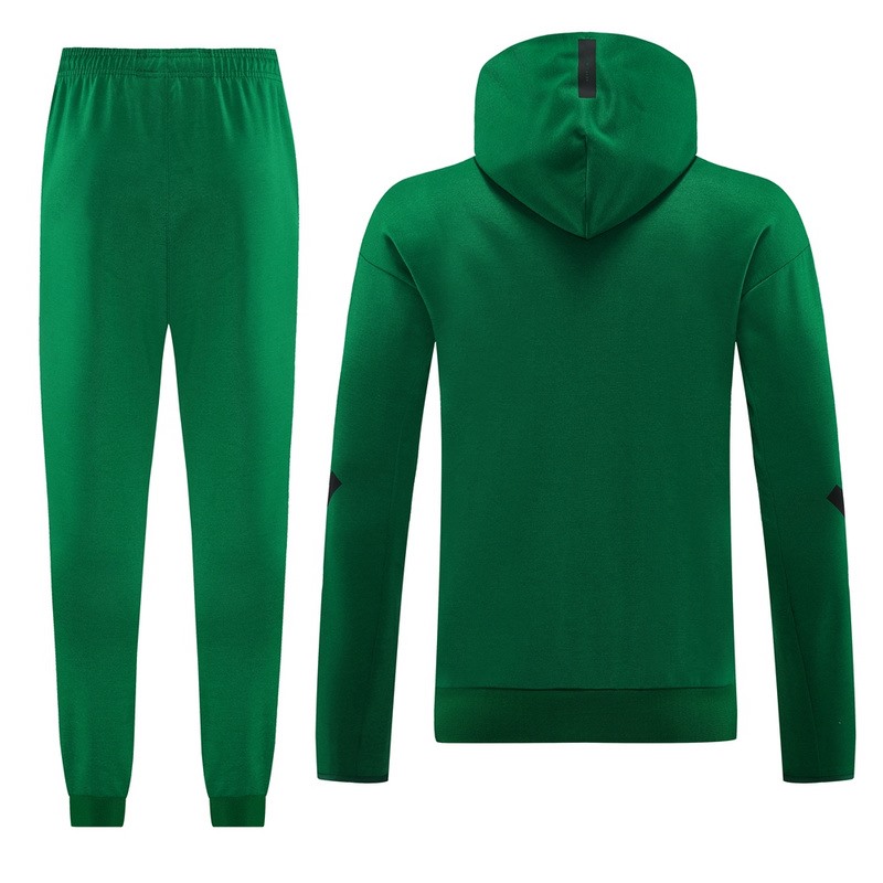 2024 Adidas Green Hoodie Jacket Kit Set Football Team Shirt Sports Fashion
