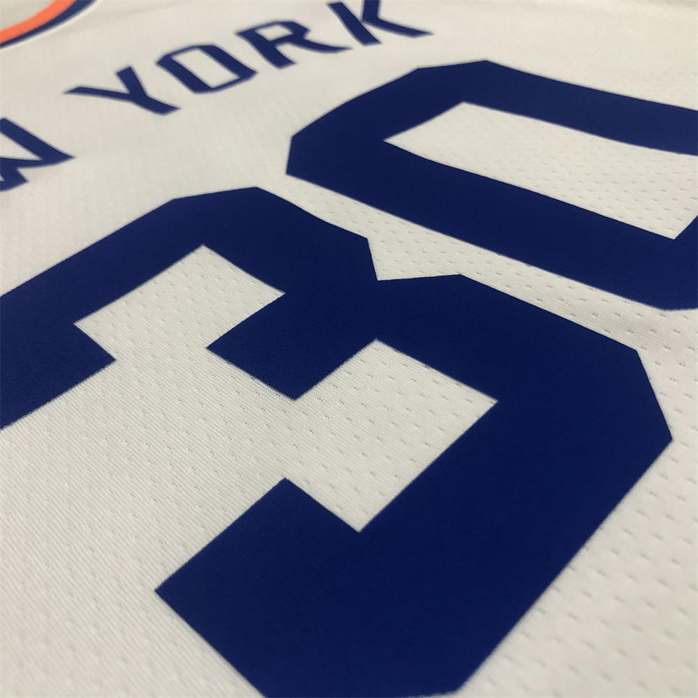 NBA New York Knicks Round Neck White jersey RANDLE#30 S-XXL