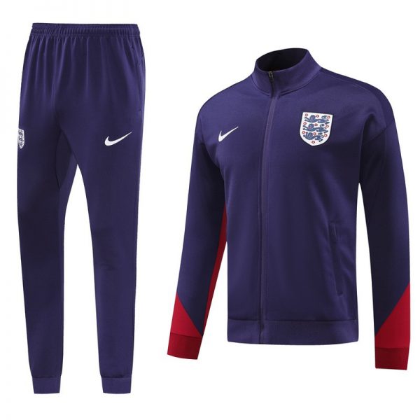 2024 England purple Jacket Training Suit Set Football Team Shirt Sports Fashion