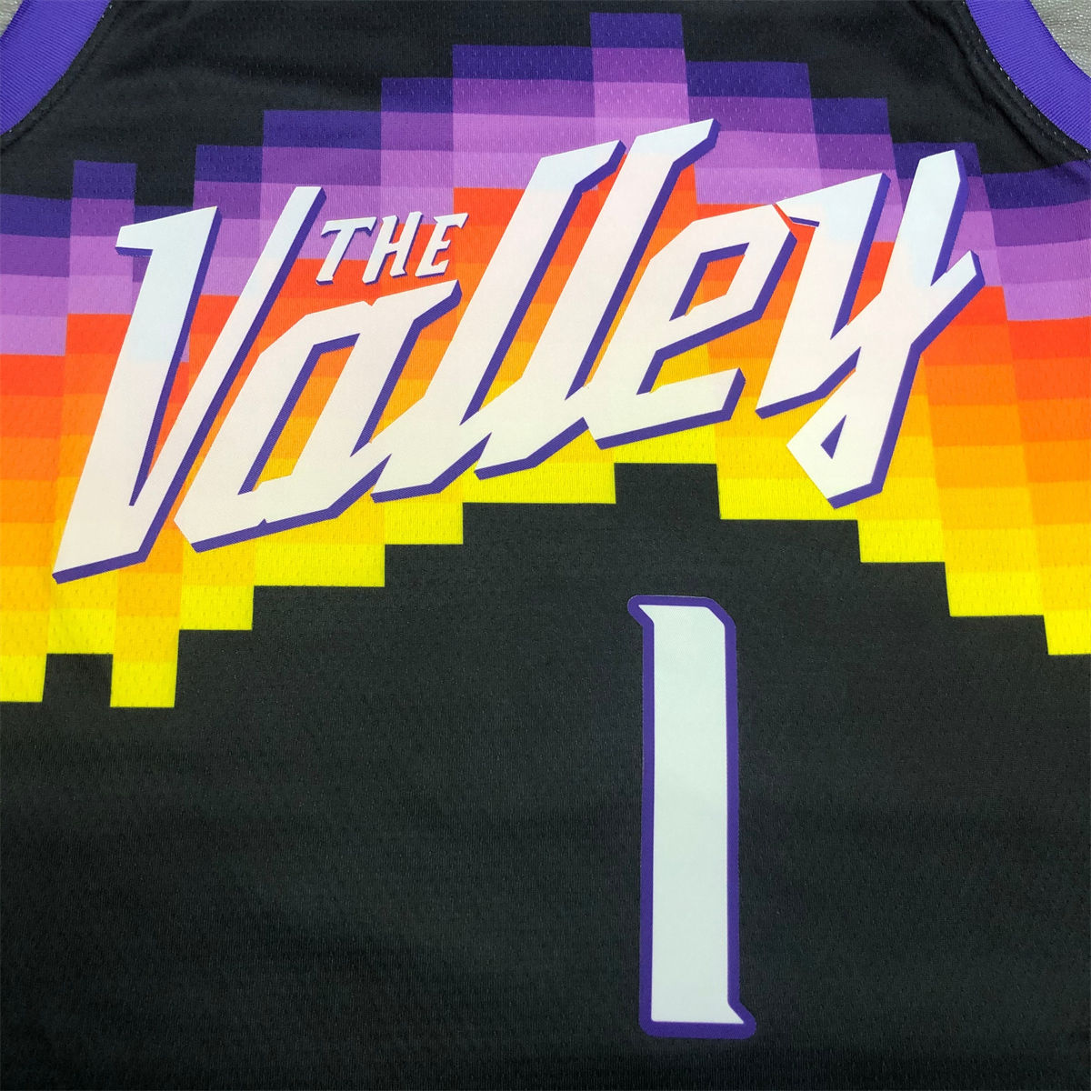 NBA Phoenix Suns Round neck Black jersey BOOKER#1 S-XXL