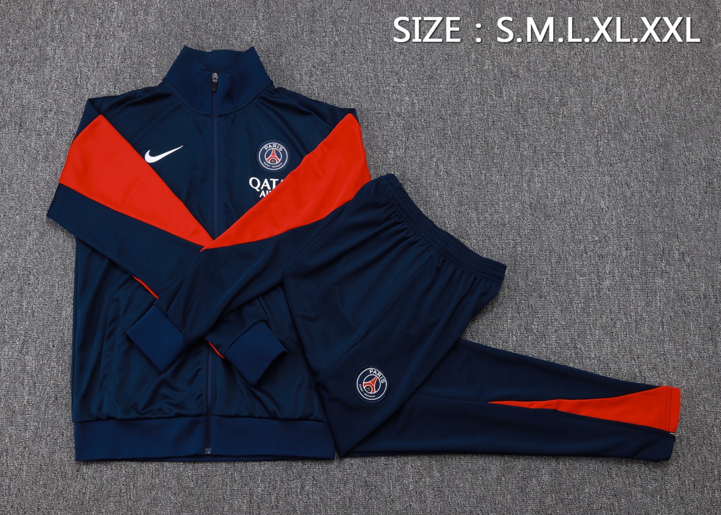 2025/26 Paris royal blue Jacket Training Suit Set Football Team Shirt Sports Fashion