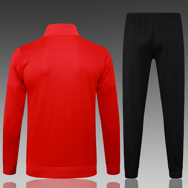 2025/26 Manchester United Red Jacket Training Suit Set Football Team Shirt Sports Fashion