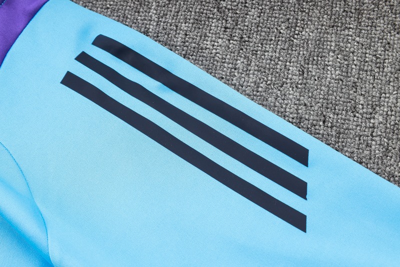 2024 Argentina Blue Jacket Training Suit Set Football Team Shirt Sports Fashion