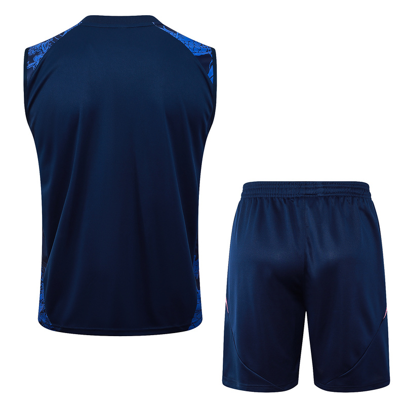 24/25 Real Madrid Royal blue Training Set Shirt and Shorts