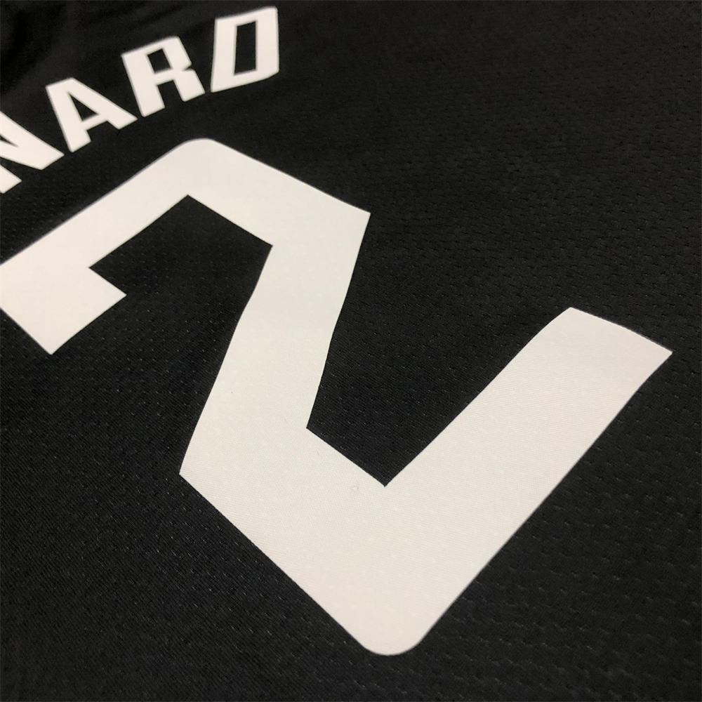 NBA Toronto Raptors V-Neck Black jersey LEONARD#2 S-XXL