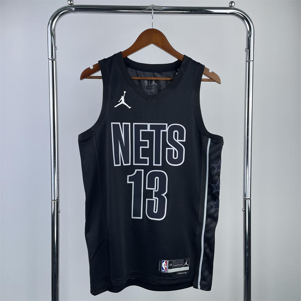 NBA Brooklyn Nets V-Neck Black Jersey IRVING#11 S-XXL