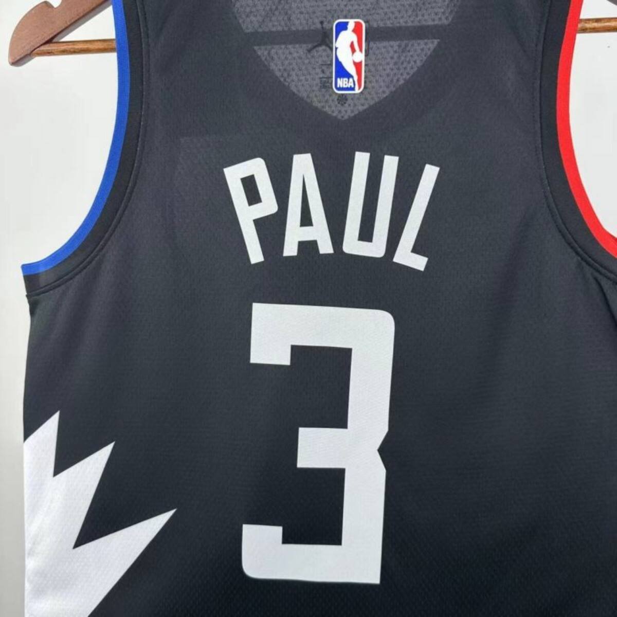 NBA Los Angeles Clippers V-Neck Black jersey PAUL#3 S-XXL