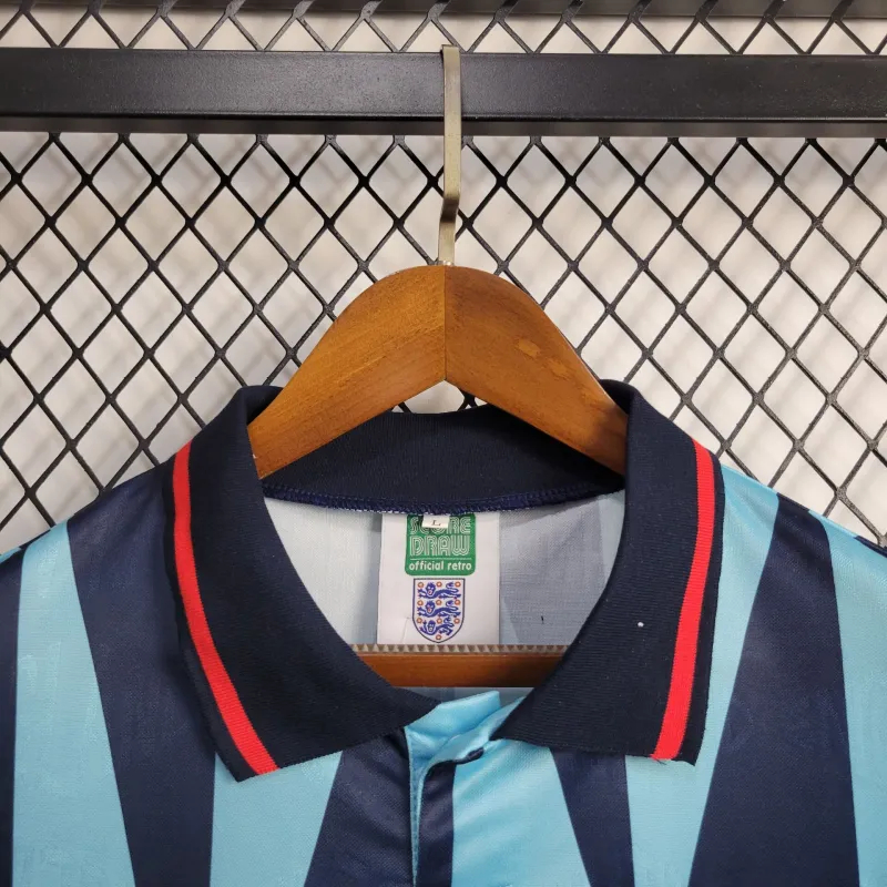 Retro England 1992 Third Away Game jersey Fan Version