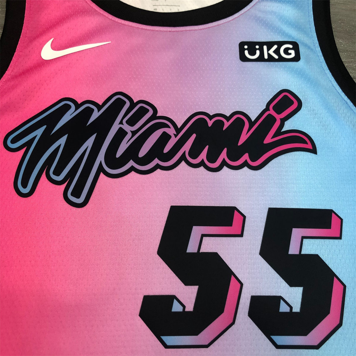NBA Miami Hearts round neck Gradient Jersey ROBINSON#55 S-XXL