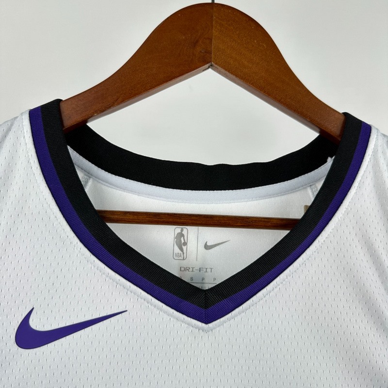 NBA Scaramento Kings 2024 V-Neck White jersey LAVINE#8 S-XXL