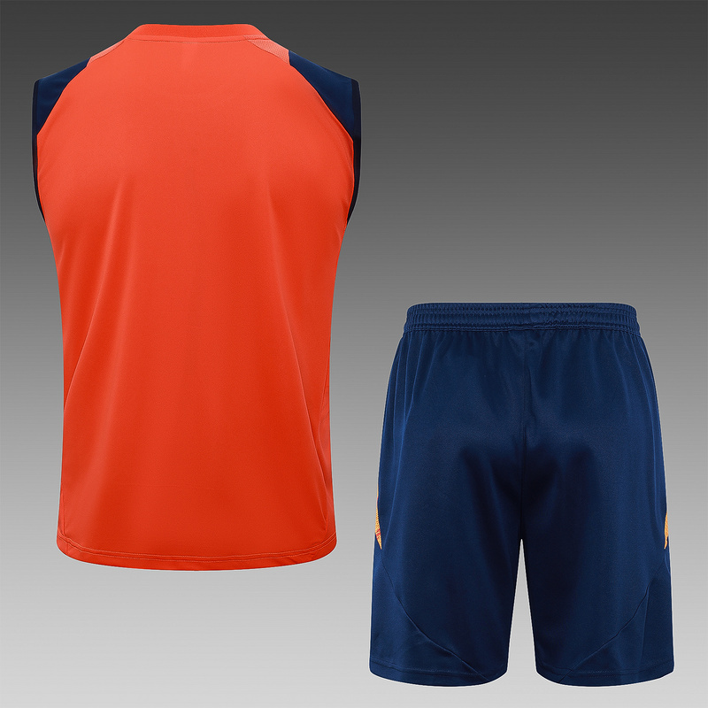 24/25 Manchester United Orange Training Set Shirt and Shorts
