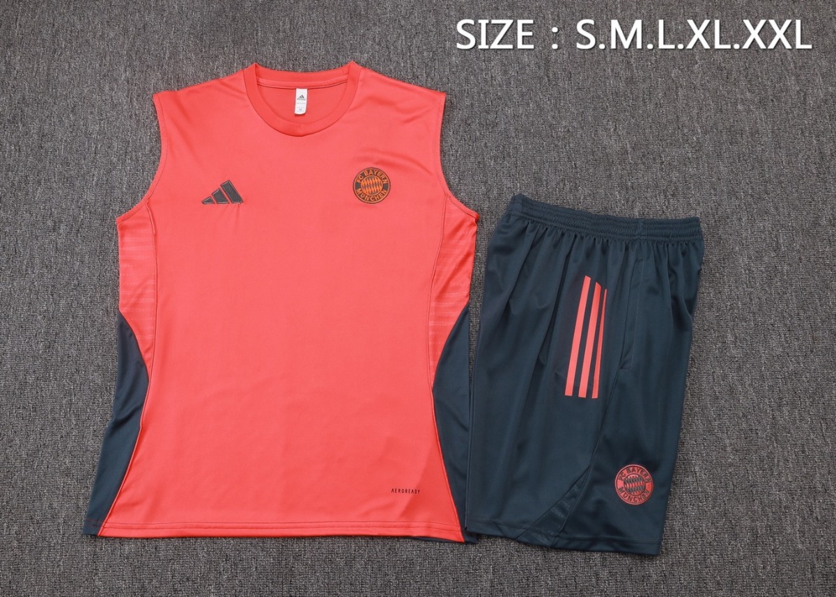2026 Bavern Munich Orange Training Set Shirt and Shorts