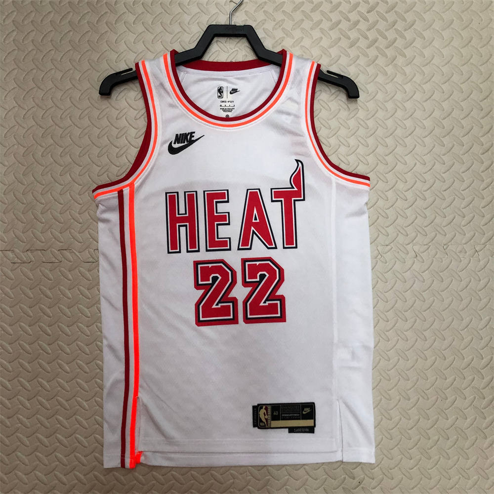 NBA Miami Hearts V-Neck White Jersey BUTLER#22 S-XXL