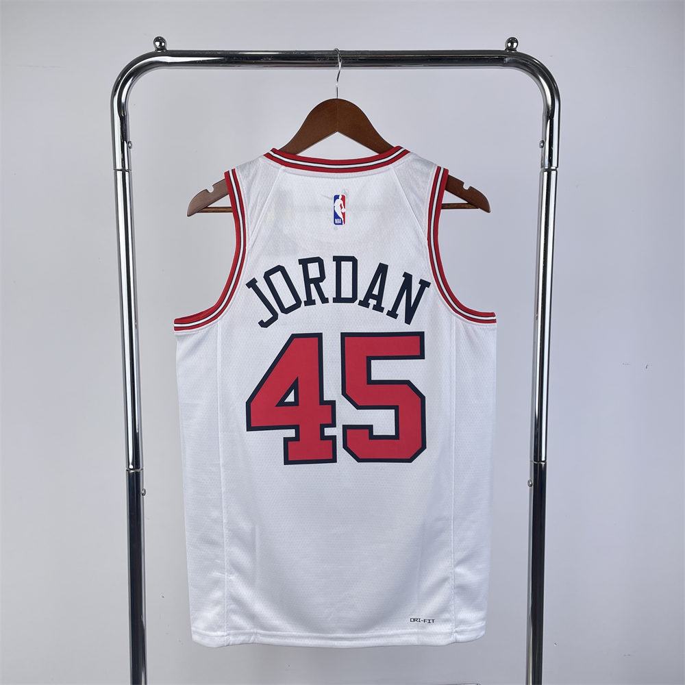 NBA Chicago Bulls JORDAN#45 2022/23 White Icon Edition Swingman Jersey S-XXL