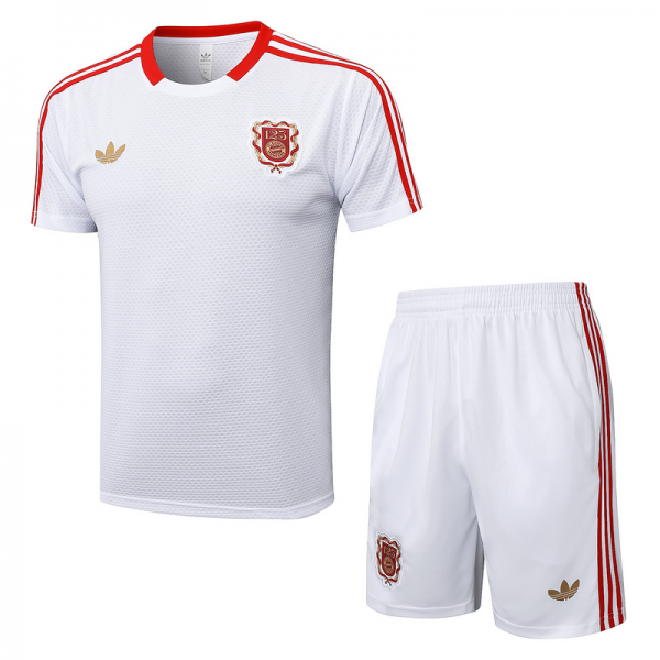 2025/26 Bayern Munich White Training Set Shirt and Shorts