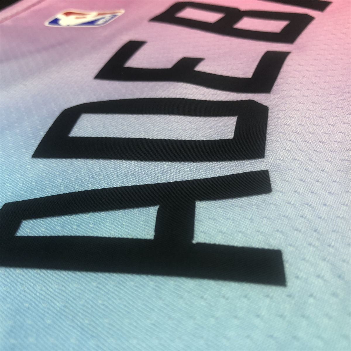 NBA Miami Hearts round neck Gradient Jersey ADEBAYO#13 S-XXL