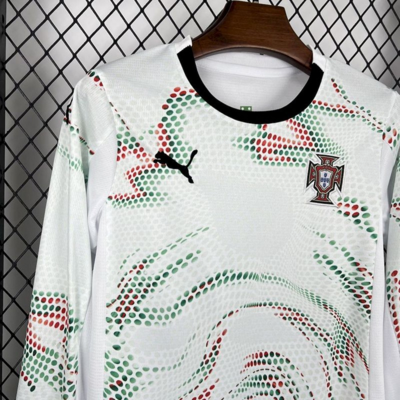 22025/26 Portugal Away Long Sleeves Kids jersey Kid Kits Size 16-28