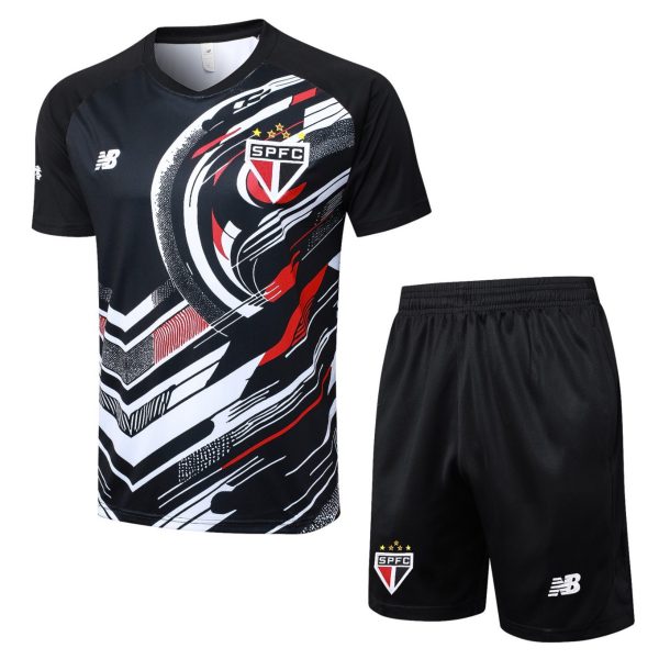 2026 Sao Paulo Black Training Set Shirt and Shorts