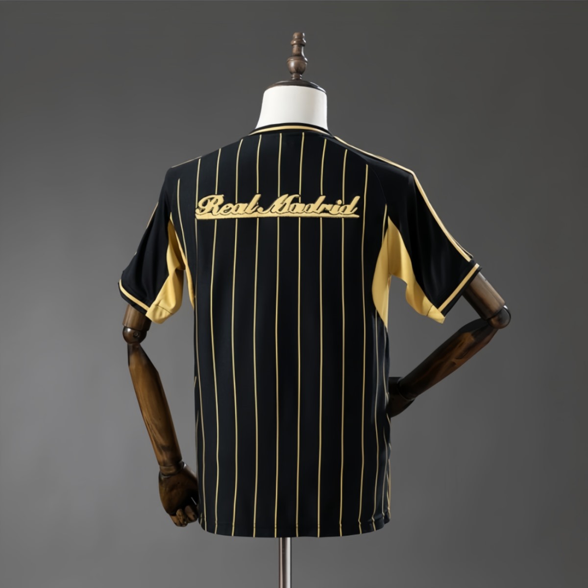 2025/26 Real Madrid US Pack Full-Button Baseball Black jersey Fan version