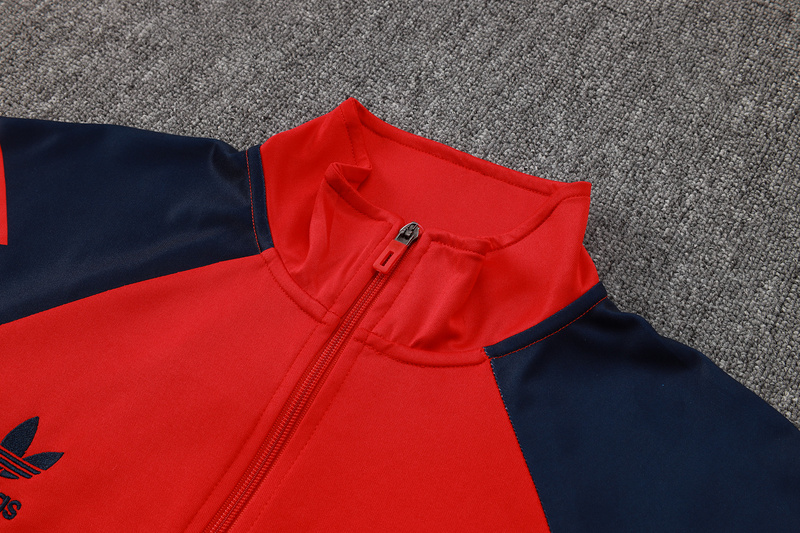 2024/25 Arsenal Red Jacket Training Suit Set Football Team Shirt Sports Fashion