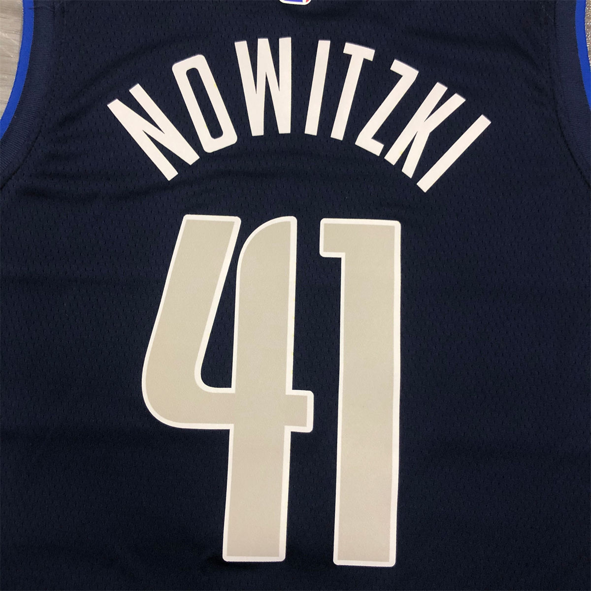 NBA Dallas Mavericks V Neck Snow Mountain Royal Blue Jersey NOWITZKI#41 S-XXL