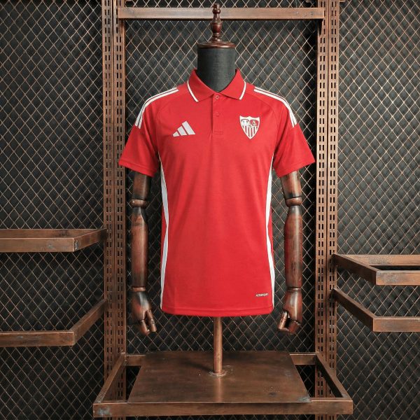 2025/26 Sevilla FC Red POLO jersey Fan version