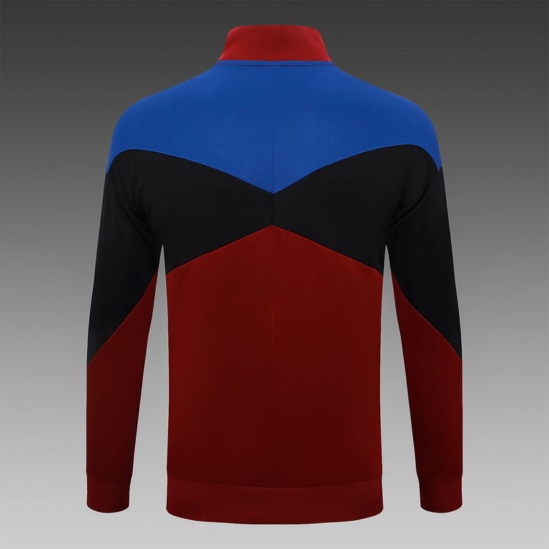 2024/25 Barcelona Red Jacket Training Suit Set Football Team Shirt Sports Fashion