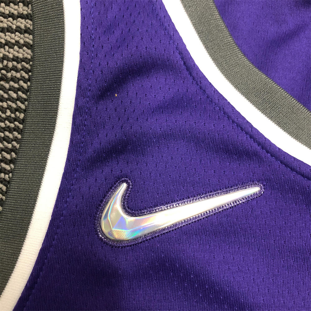 NBA Scaramento Kings V-Neck Purple 75th Anniversary jersey FOX#5 S-XXL