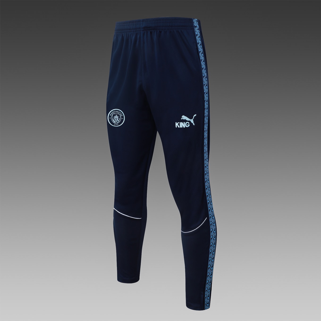 202526 Manchester City Light blue Long-sleeved half-pull training kit Football team kit