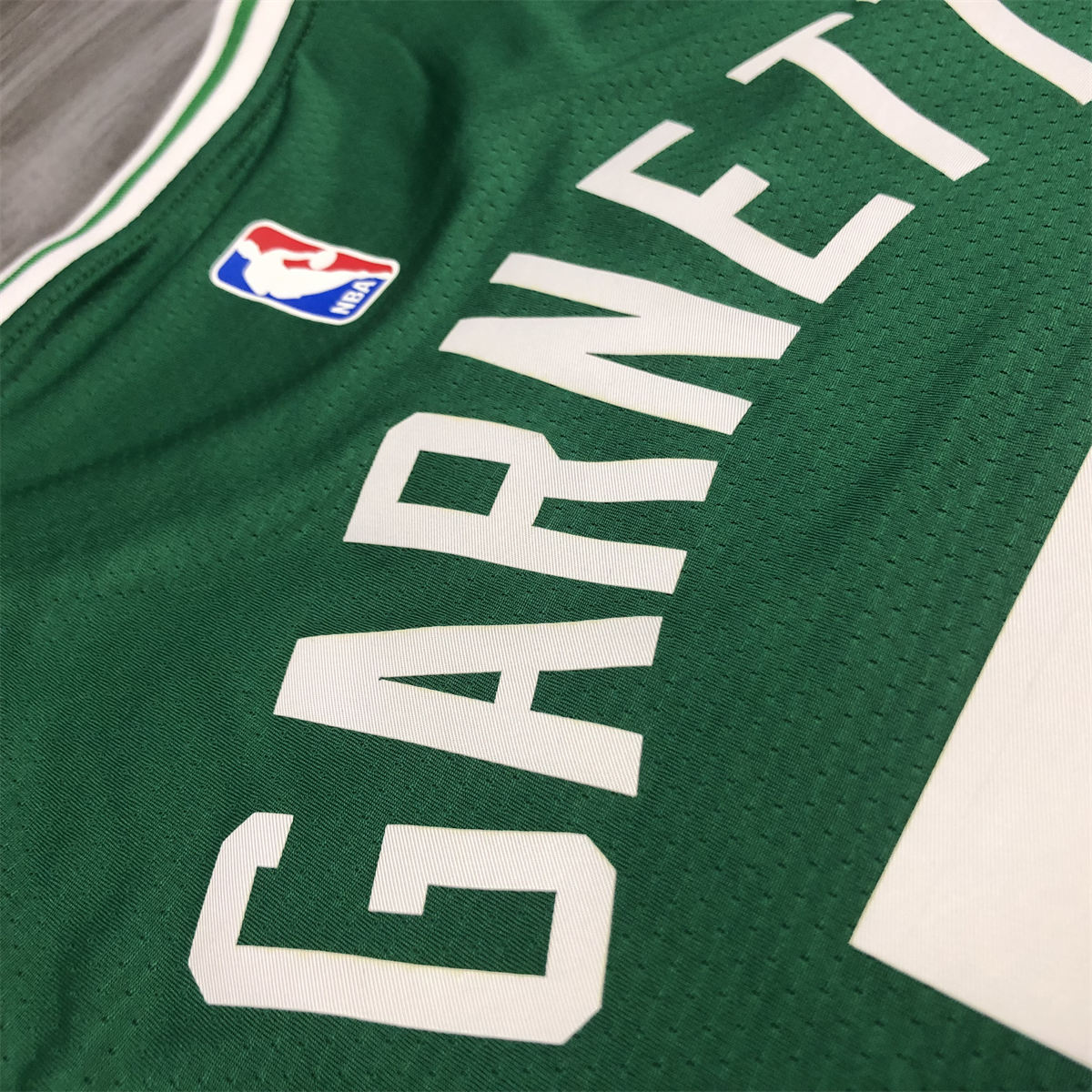 NBA Boston Celtics round neck Retro Green Jersey Garnrtt#5 S-XXL