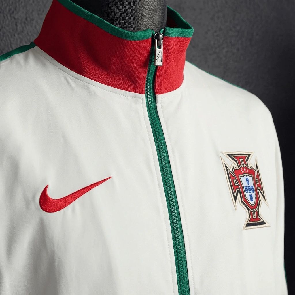 2010/11 Vintage Style Portugal White Windbreaker Sport Unifom