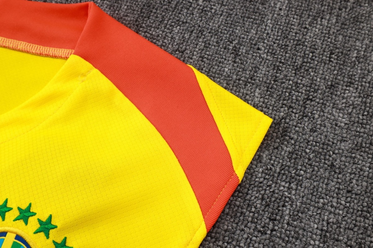 2026 Brazil Yellow Training Set Shirt and Shorts